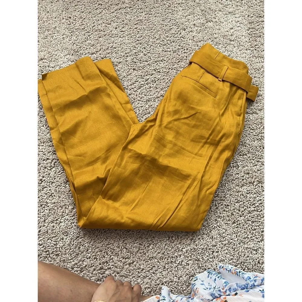 NWT Banana Republic Mustard Yellow pants size 0